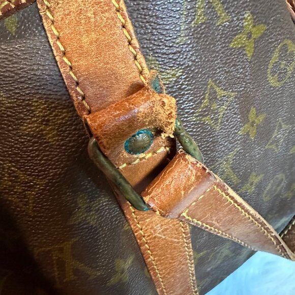 Authentic Louis Vuitton Monogram Coated Canvas Sac Souple 45 Boston Travel Bag - Picture 17 of 17